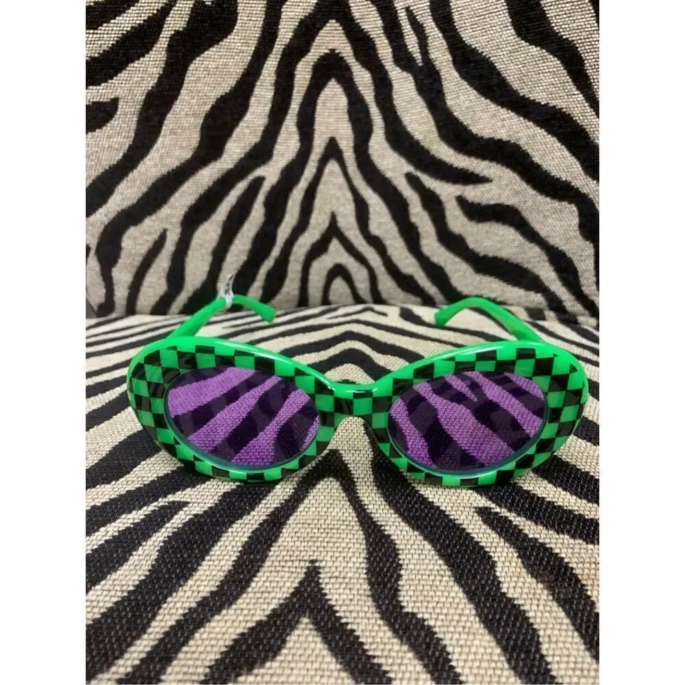 Checkered Clout Goggle Sunglasses